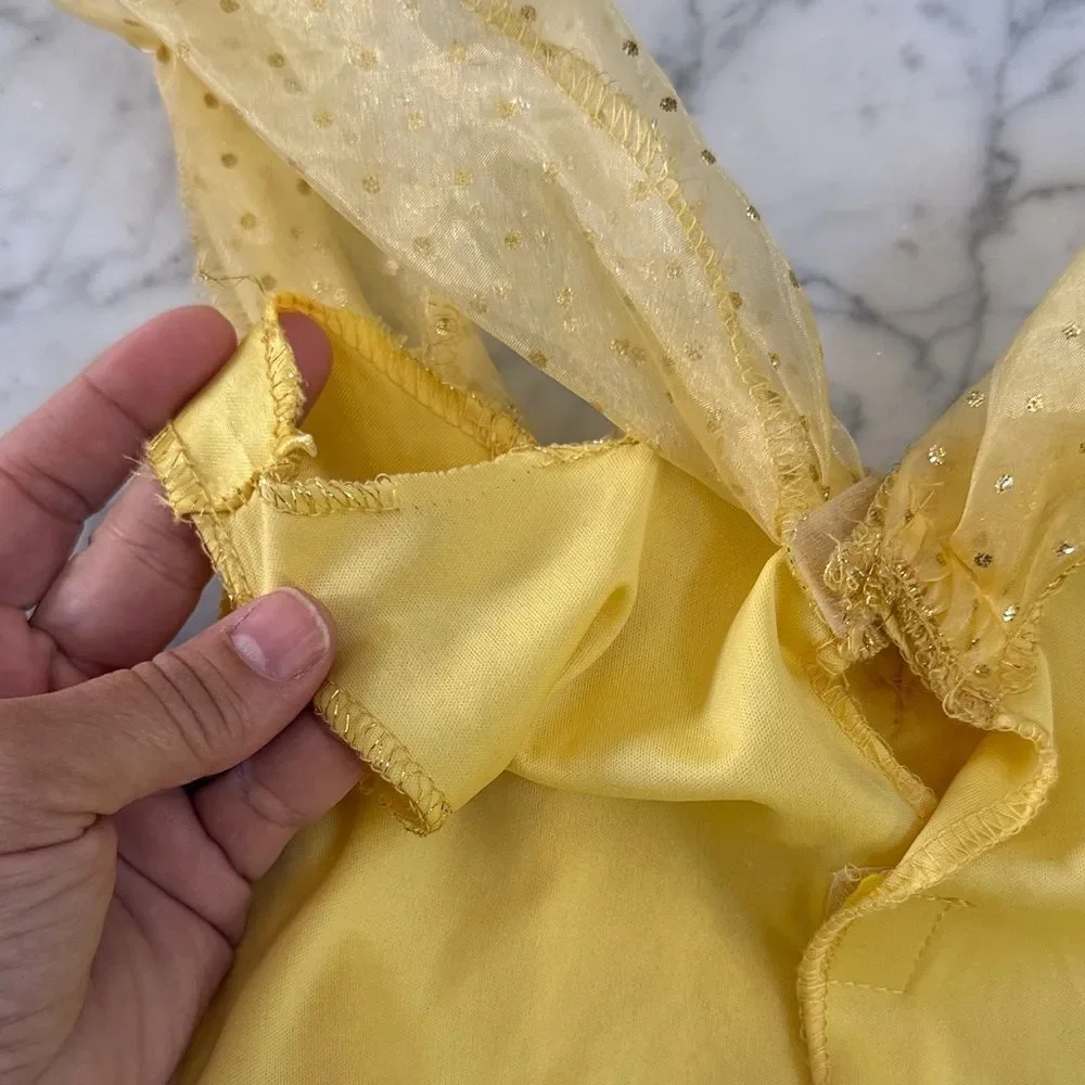 Beauty and the Beast Belle Princess Dress Costume Sz 4-6 Y